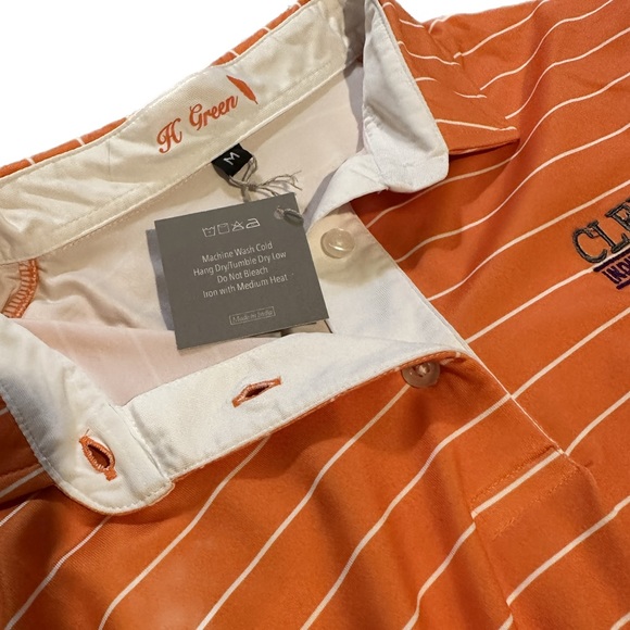 H. Green Clemson Industrial Engineering Golf Shirt NWT - Picture 3 of 5